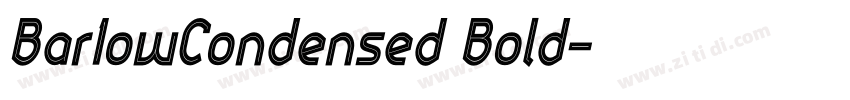 Bar1owCondensed Bold字体转换